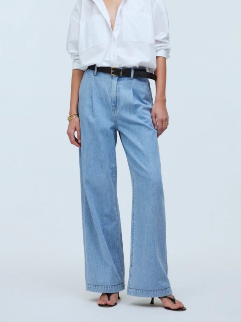 Madewell The Harlow Wide-Leg Jean Light Wash‎ Size 29